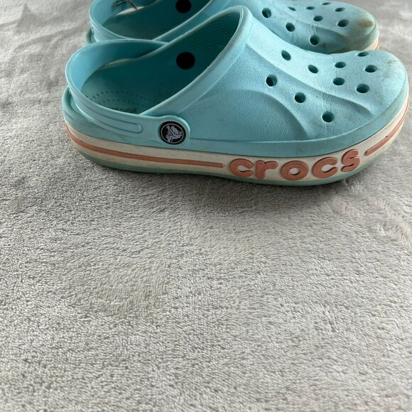Crocs Bayaband Unisex Size J3 Blue Digital Aqua - Picture 6 of 7